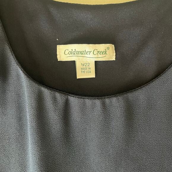 Coldwater Creek "Best Night Out" Set: Top & Bottoms in Navy Blue - Sz 22W - Picture 2 of 6